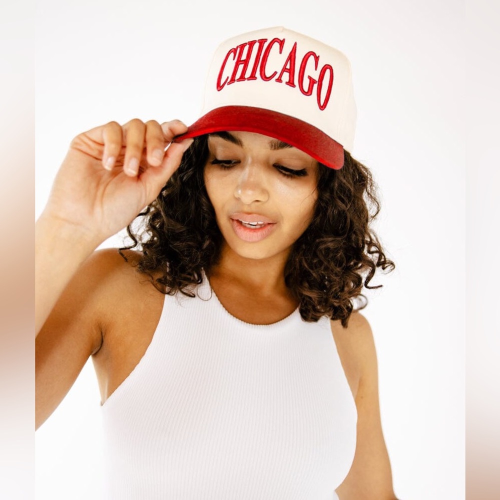 Chicago Puff Baseball Cap - Red